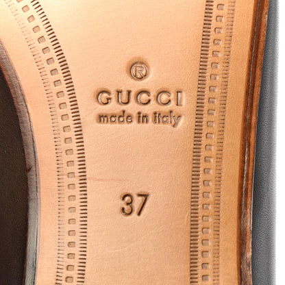 Gucci Calfskin Womens Jordaan Loafers 37 Fondente Brown 6 of 10