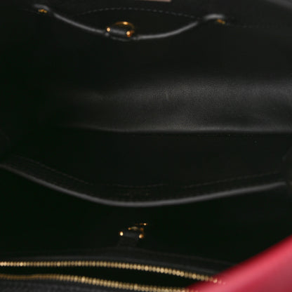 Louis Vuitton Taurillon Capucines PM Black Arizona Beige Ruby Red 5 of 8