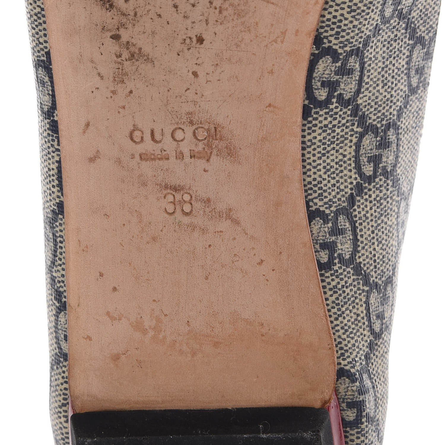 Gucci GG Supreme Monogram Heart Tattoo Ballet Flats 38 8 of 10