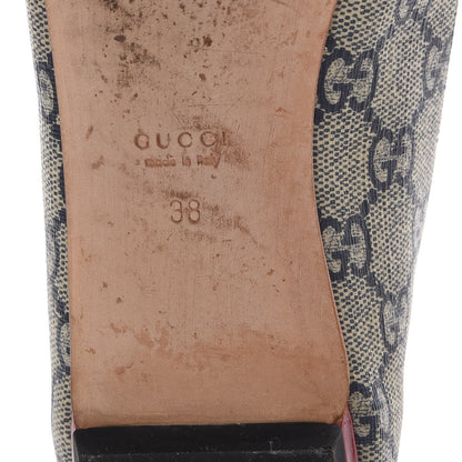 Gucci GG Supreme Monogram Heart Tattoo Ballet Flats 38 8 of 10