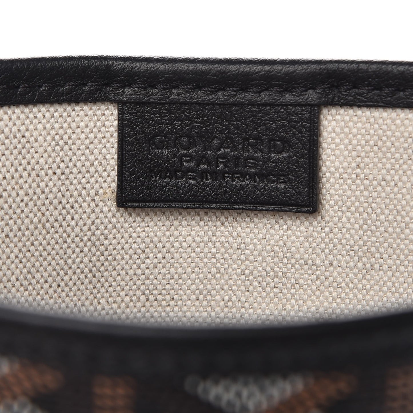 Goyardine Poitiers Tote Black