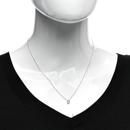 Roberto Coin 18K White Gold Diamond .20ct Pear Cut Pendant Necklace 2 of 4