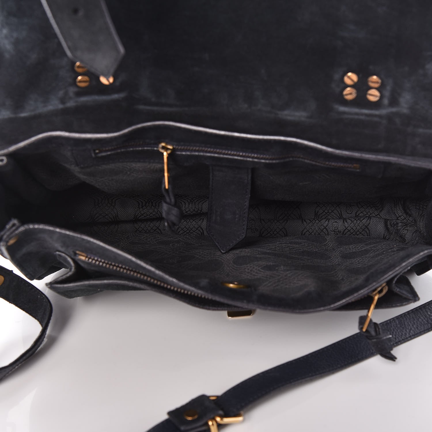 Proenza Schouler Suede Medium PS1 Satchel Navy 5 of 25
