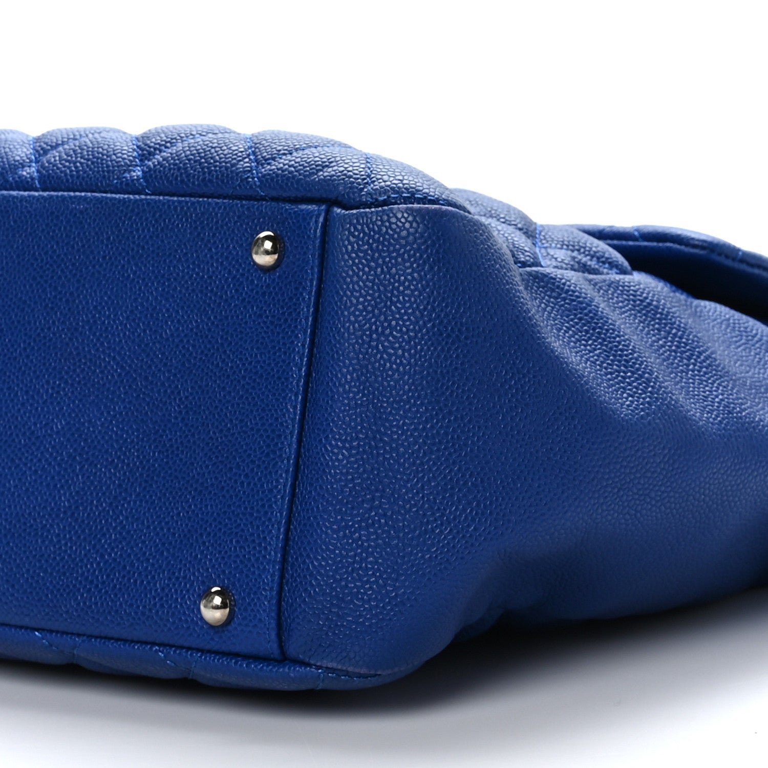 Chanel Caviar Quilted Easy Zip Flap Tote Blue 11 of 11