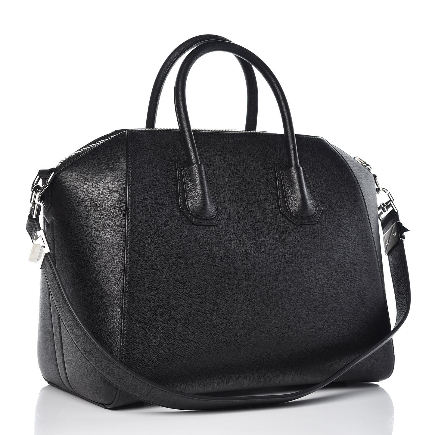 Sugar Goatskin Medium Antigona Black