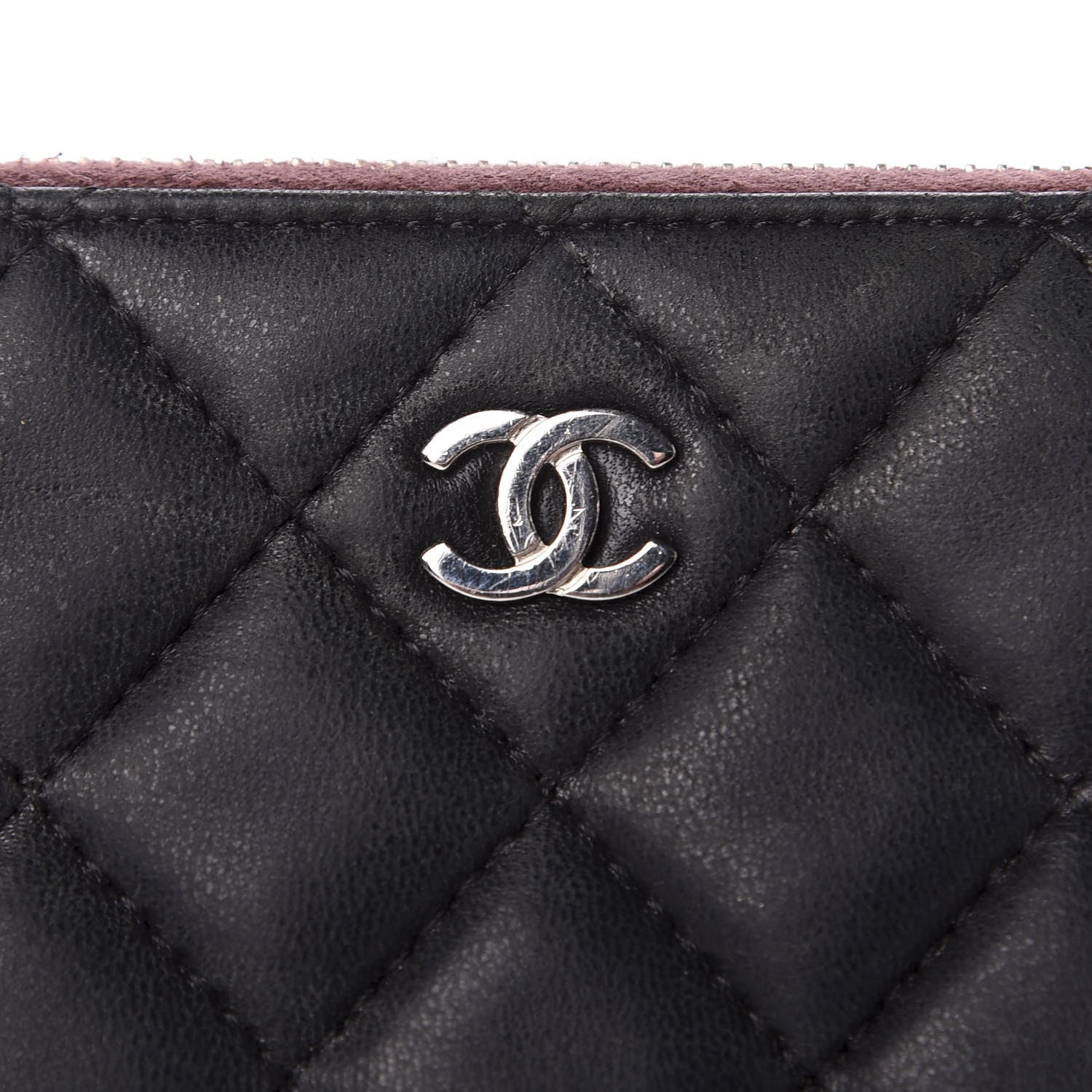 Chanel Lambskin Quilted Small Cosmetic Case Black 10 of 10