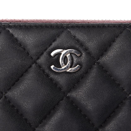 Chanel Lambskin Quilted Small Cosmetic Case Black 10 of 10