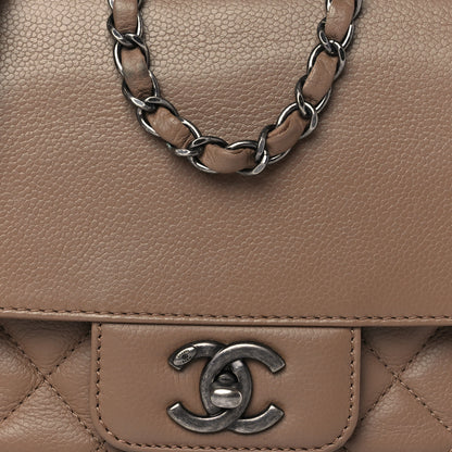 Chanel Caviar Quilted Mini All About Flap Bag Brown 7 of 9