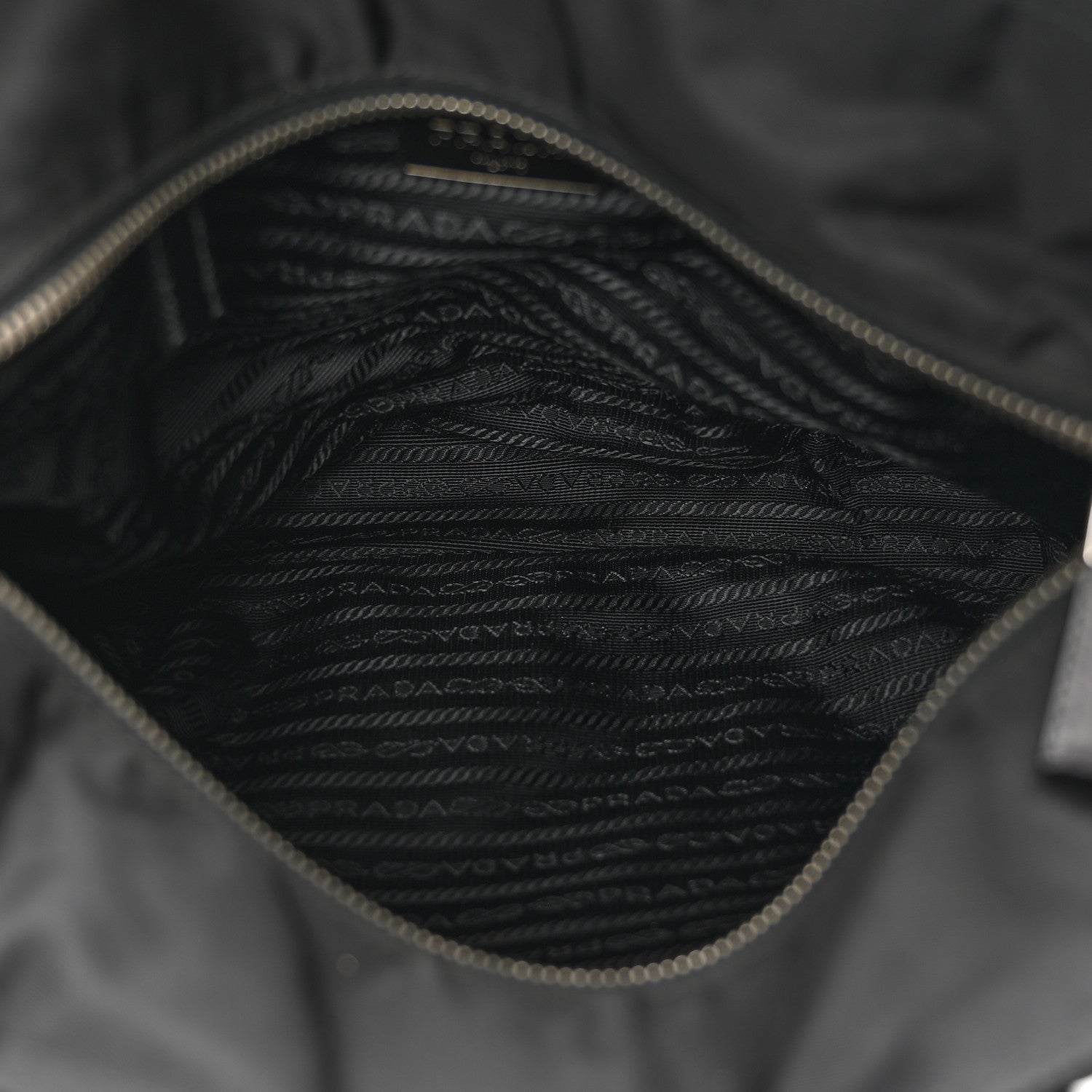 Prada Tessuto Nylon Saffiano Tote Black 6 of 9