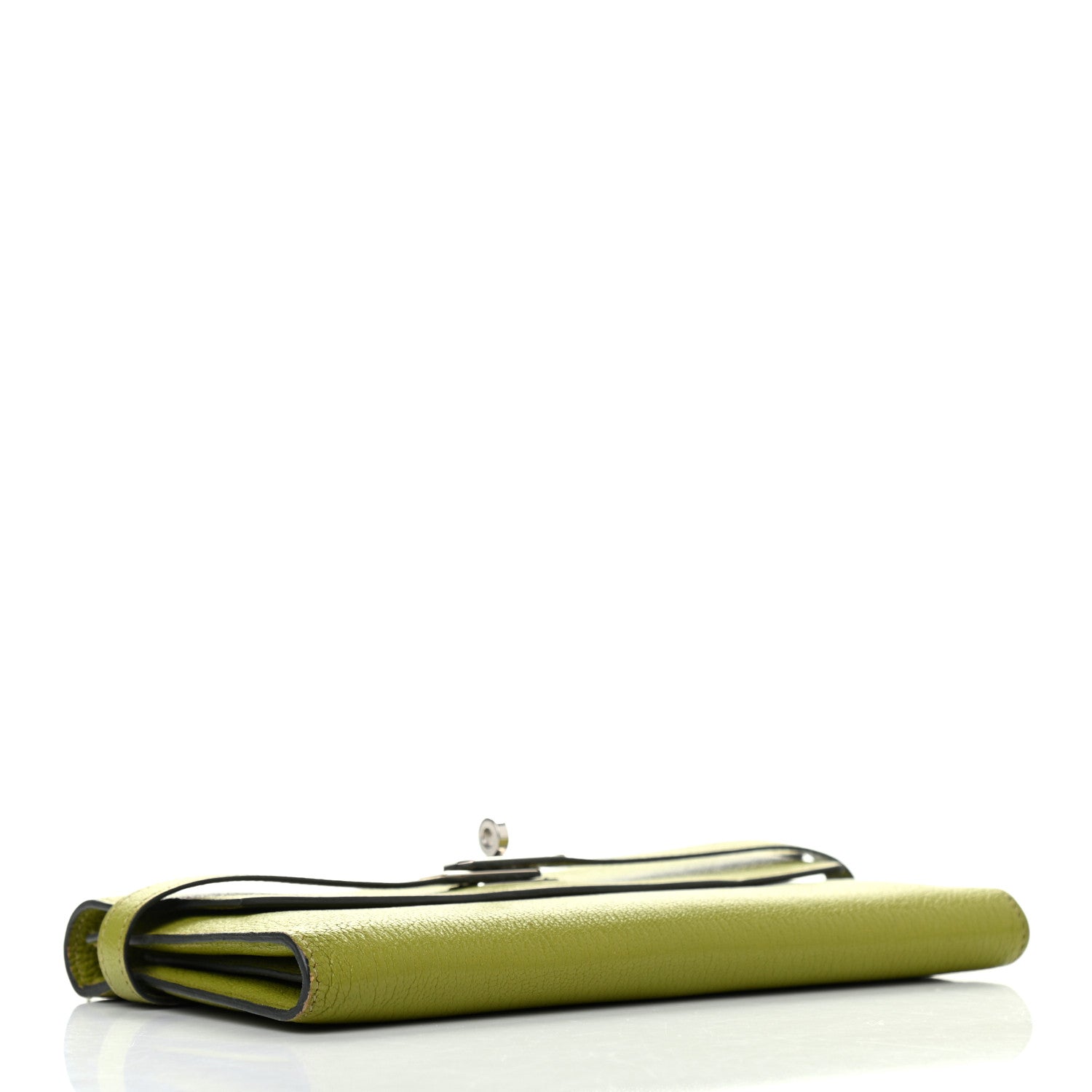 Hermes Chevre Mysore Kelly Longue Wallet Vert Anis 3 of 6
