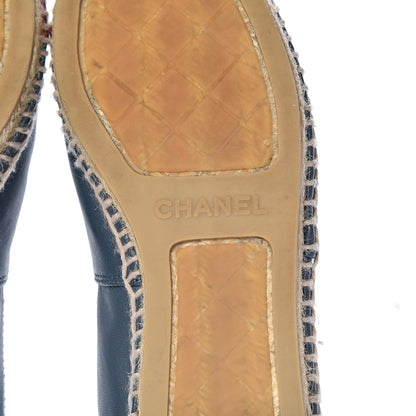 Chanel Lambskin CC Espadrilles 36 Blue 8 of 11