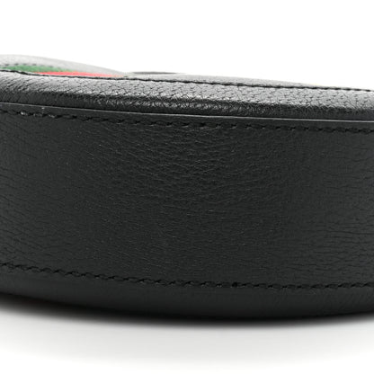Gucci Grained Calfskin Web Mini Ophidia Round Shoulder Bag Black 8 of 13
