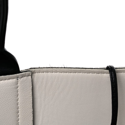 Bottega Veneta Nappa Maxi Intrecciato Medium Arco Tote Black White 12 of 14