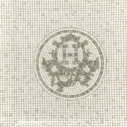 Hermes Porcelain Mosaique Au 24 Platinum Square Plate N°3 5 of 8