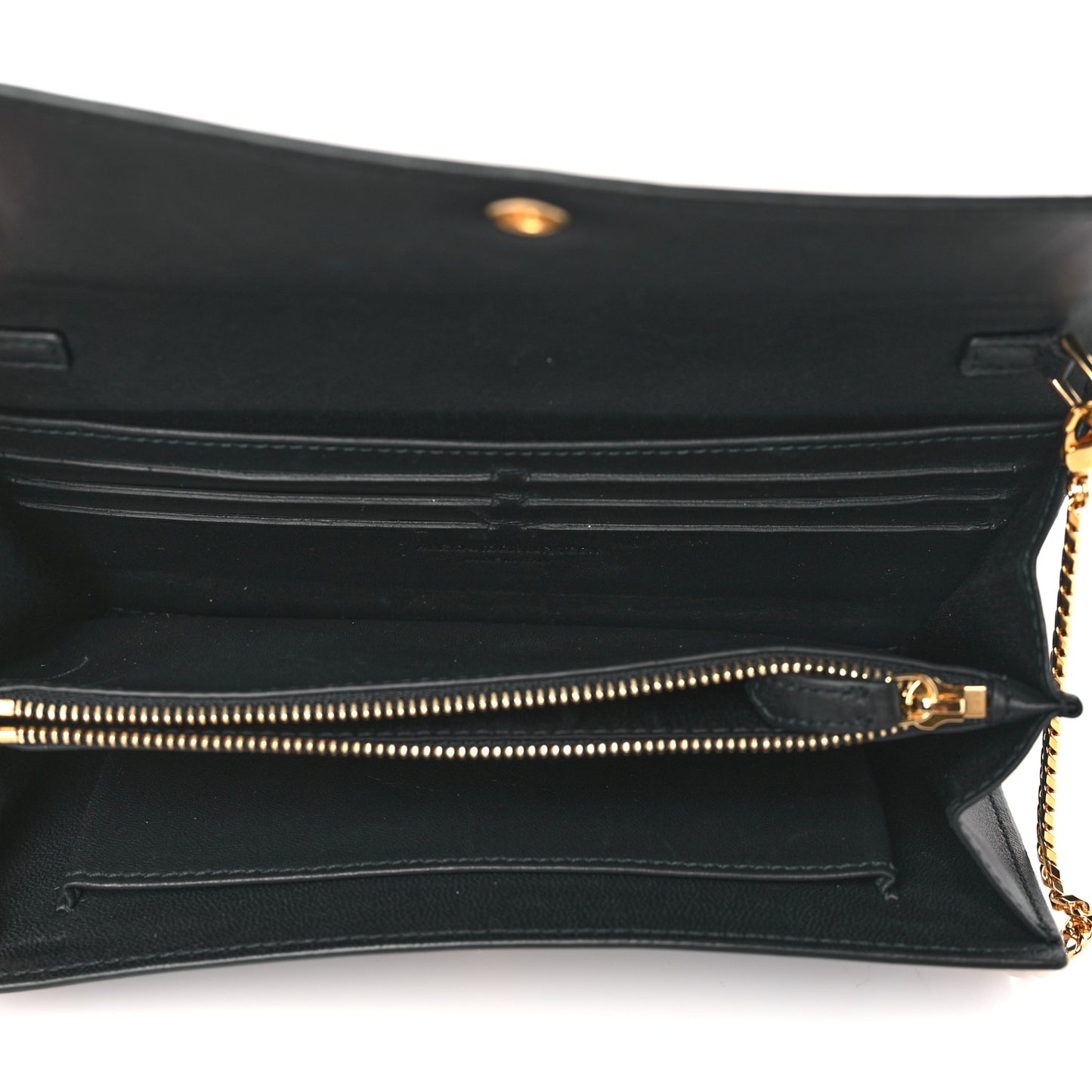 Patent Skull Wallet on Chain Black