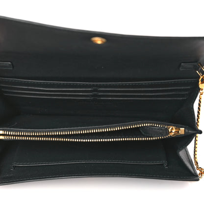 Alexander McQueen Patent Skull Wallet on Chain Black 4 of 7