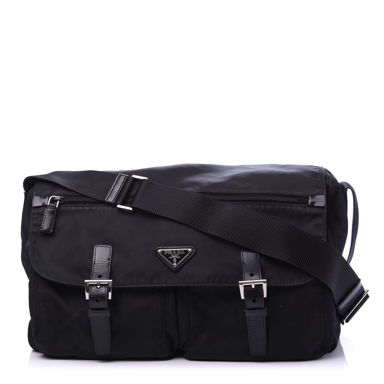 Prada Nylon Vela Sport Messenger Bag Black 1 of 10