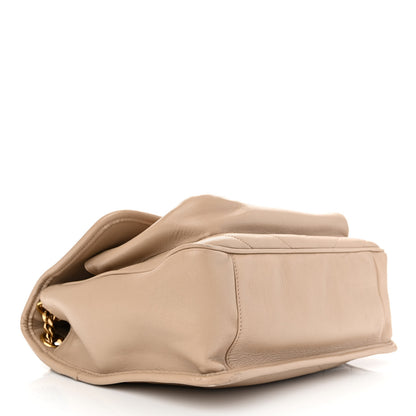 Saint Laurent Lambskin Matelasse Monogram Medium Niki Chain Satchel Dark Beige 4 of 14