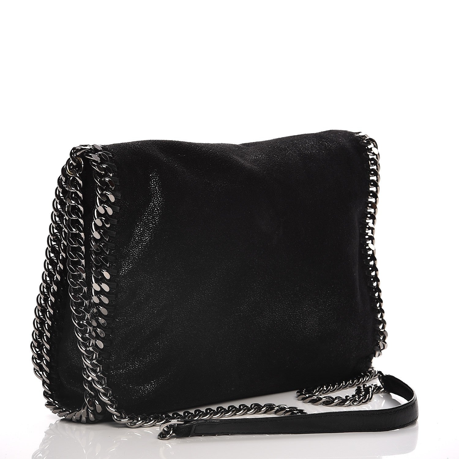 Stella McCartney Shaggy Deer Falabella Messenger Black 3 of 7