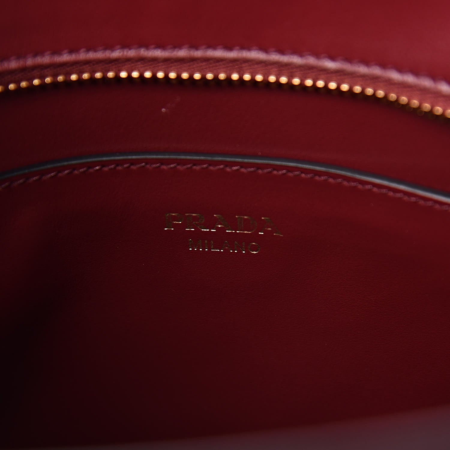 Prada Saffiano Soft Calfskin Small Zippered Tote Cerise 6 of 9