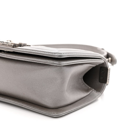 Chanel Galuchat Stingray Small Boy Flap Silver 10 of 11