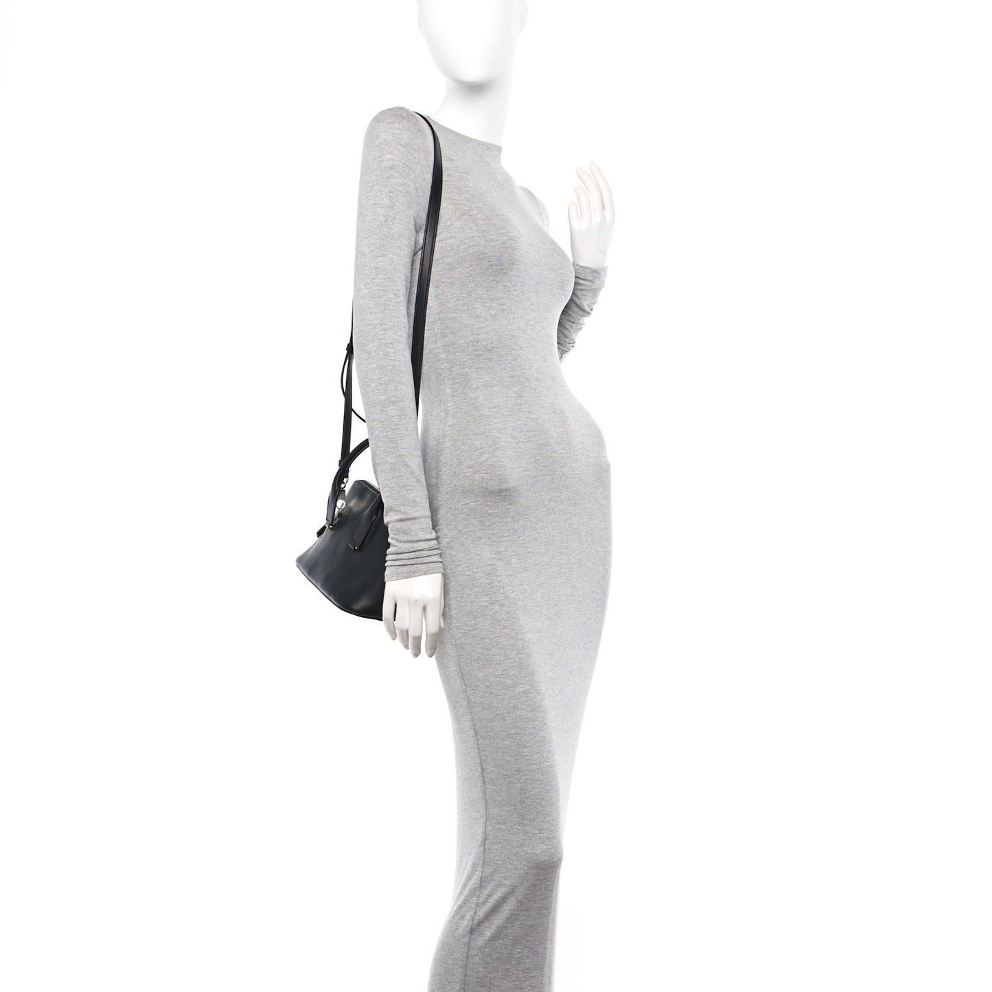 Saddle Calfskin Mini Devon Bag Black