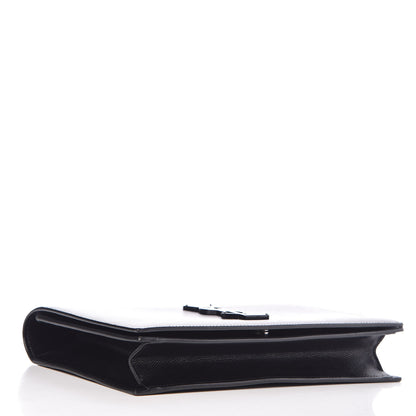 Saint Laurent Grain De Poudre Classic Monogram Kate Clutch Black 4 of 12