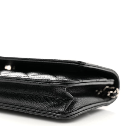 Chanel Caviar Quilted Wallet on Chain WOC Black 11 of 12