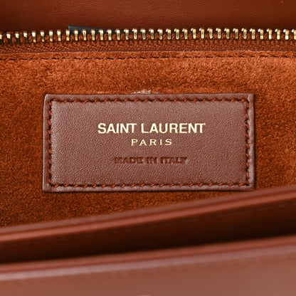 Saint Laurent Smooth Calfskin Medium Classic Monogram Universite Bag Brown 6 of 12