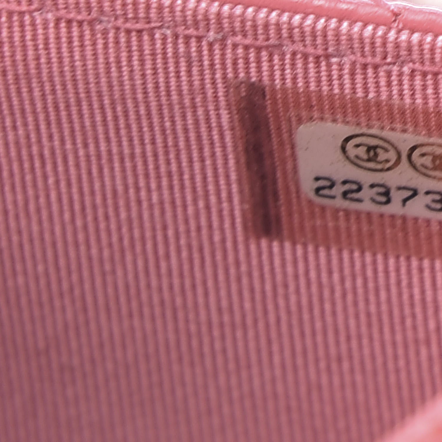 Chanel Caviar Chevron Quilted Wallet On Chain WOC Pink 8 of 12