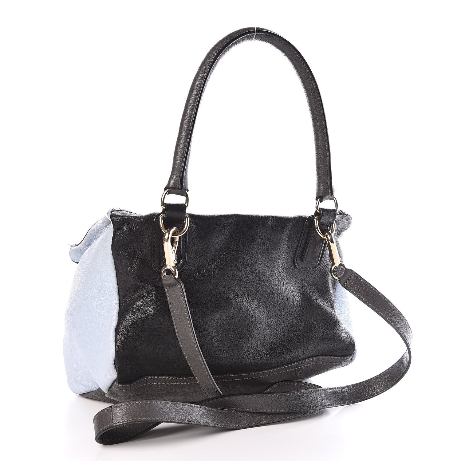 Givenchy Sugar Goatskin Small Tri-Color Pandora Grey Black Light Blue 4 of 11
