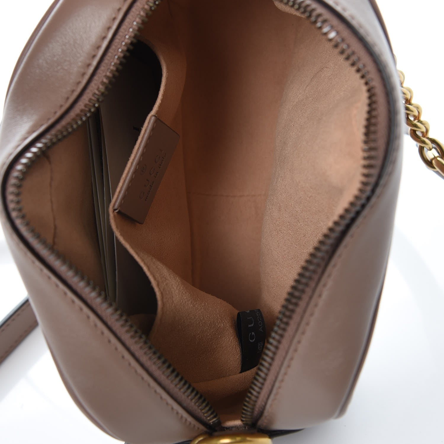 Gucci Calfskin Matelasse Mini GG Marmont Chain Shoulder Bag Nude 5 of 7