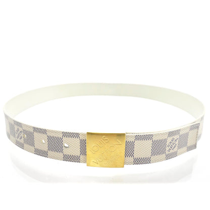 Louis Vuitton Damier Azur LV Paris Belt 32 80 1 of 4