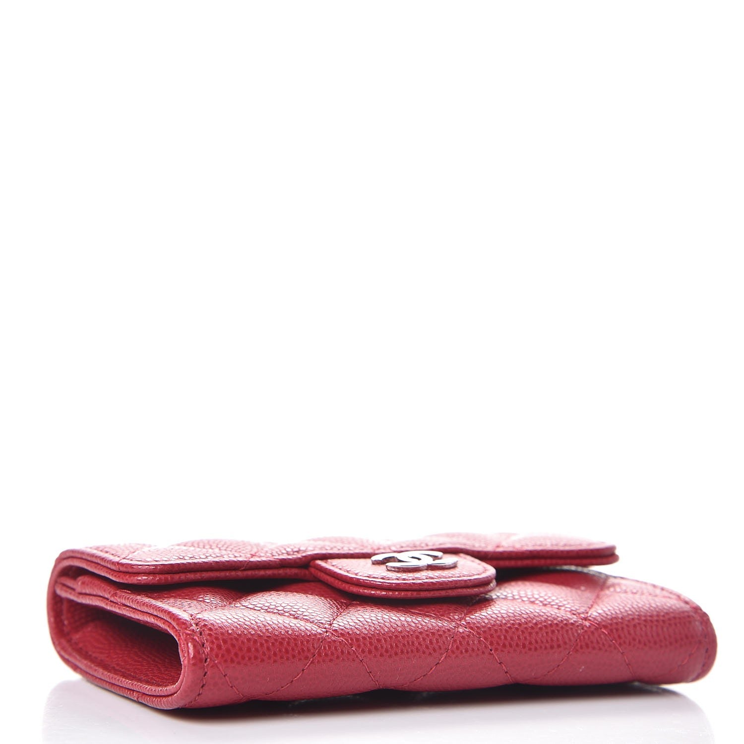 Chanel Caviar Quilted Flap Card Holder Pink 4 of 9