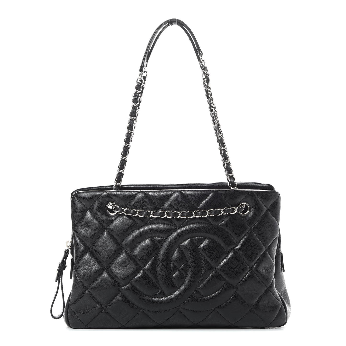 Caviar Quilted CC Timeless Soft Tote Black