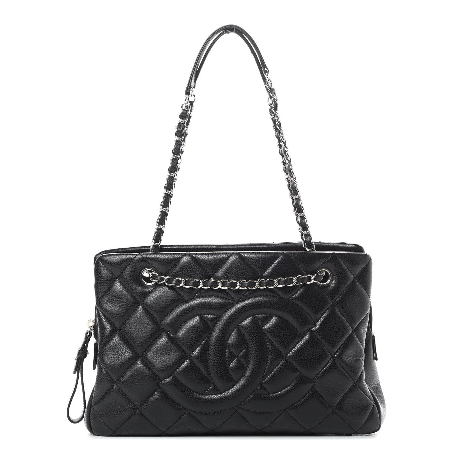 Chanel Caviar Quilted CC Timeless Soft Tote Black 1 of 13