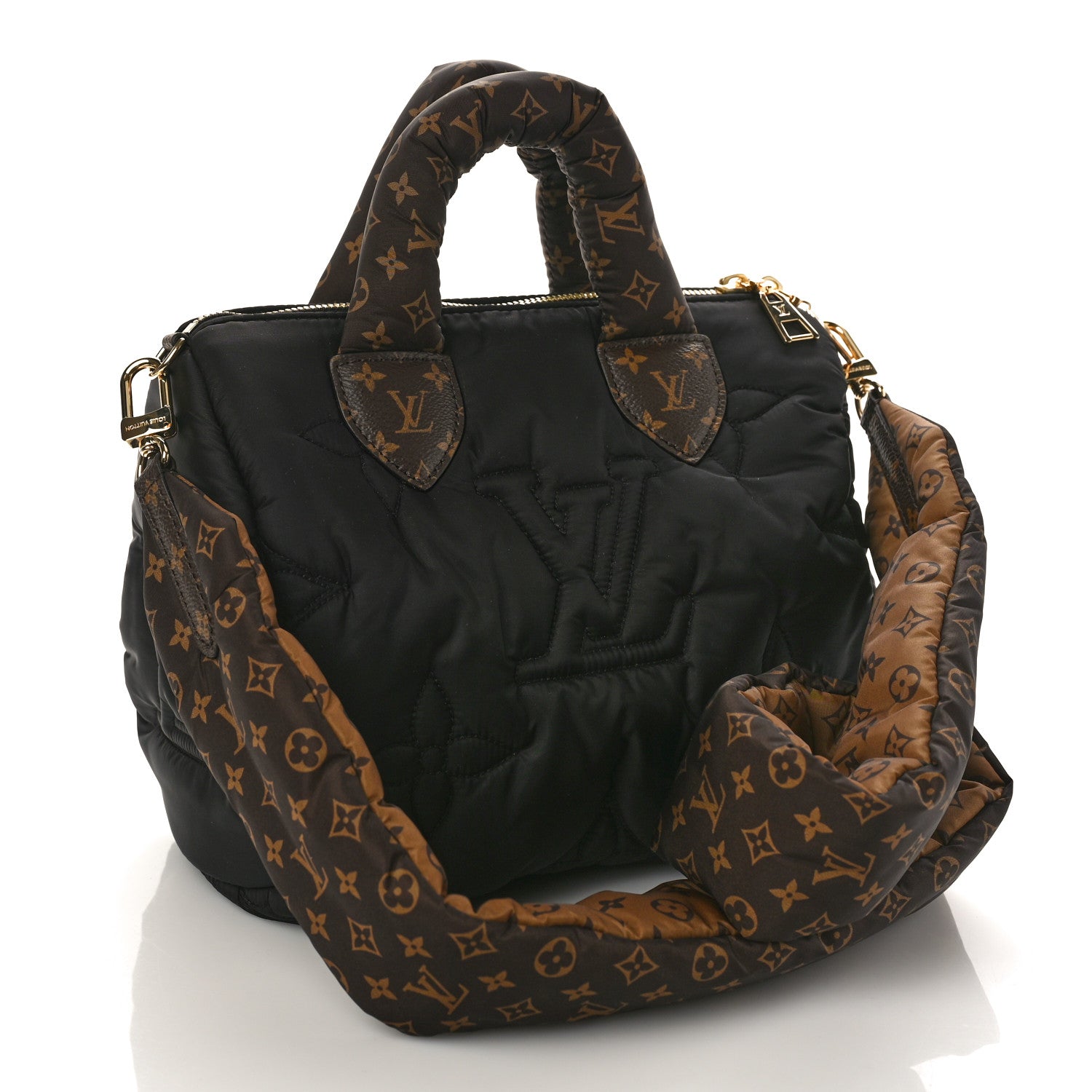 Louis Vuitton Econyl Mini Monogram Pillow Speedy Bandouliere 25 Black 2 of 8