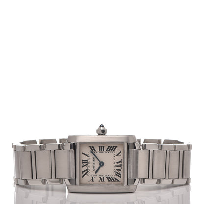 Cartier Stainless Steel 20mm Tank Francaise Quartz Watch 3 of 9