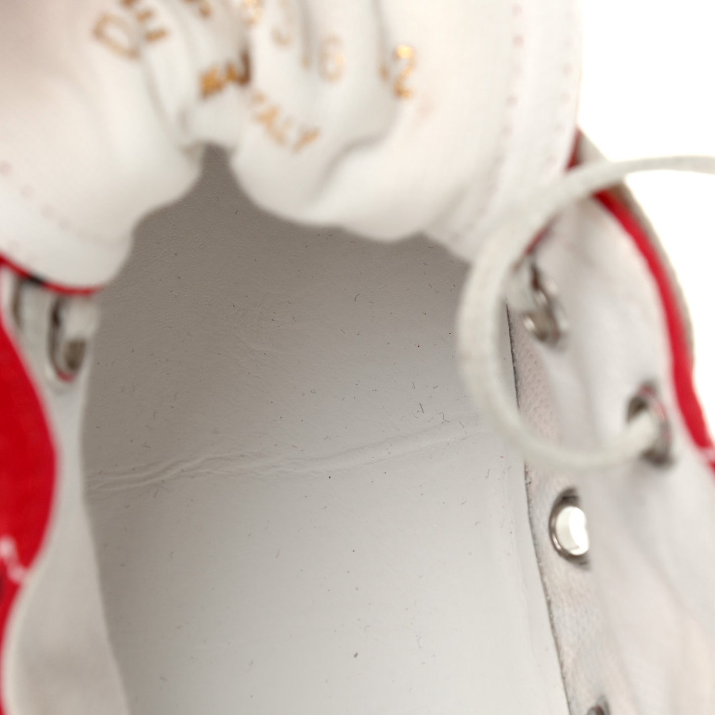 Canvas Bandana Print Bedford Low Top Sneakers 42 Red