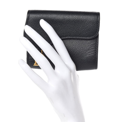 Christian Dior Calfskin Saddle Card Holder Black 2 of 8