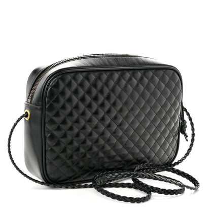 Gucci Calfskin Web Trapuntata Small GG Shoulder Bag Black 3 of 11