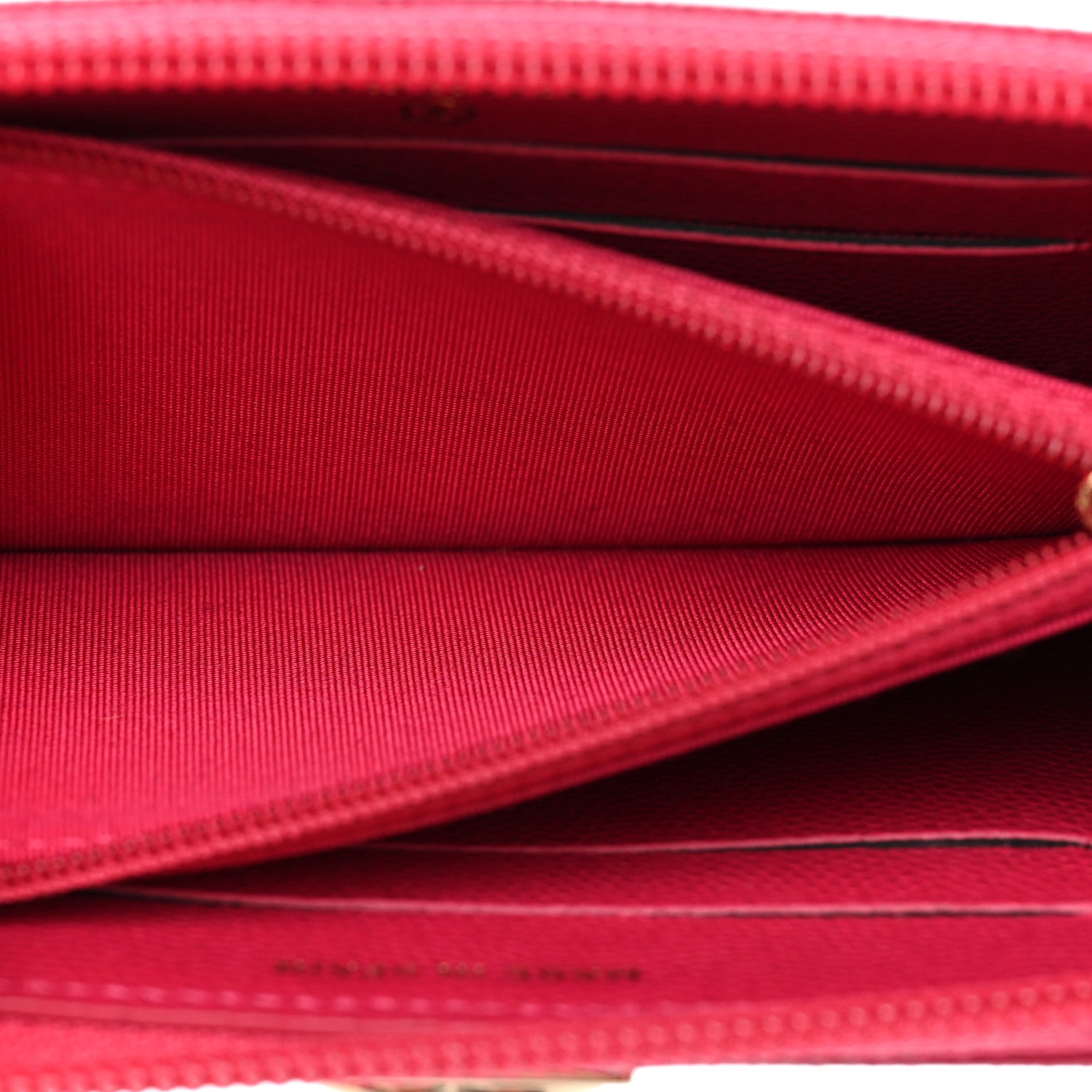 Chanel Caviar Quilted Small Boy Zip Around Wallet Fuchsia 6 of 14