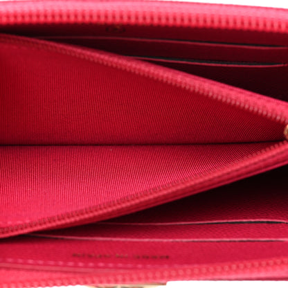 Chanel Caviar Quilted Small Boy Zip Around Wallet Fuchsia 6 of 14