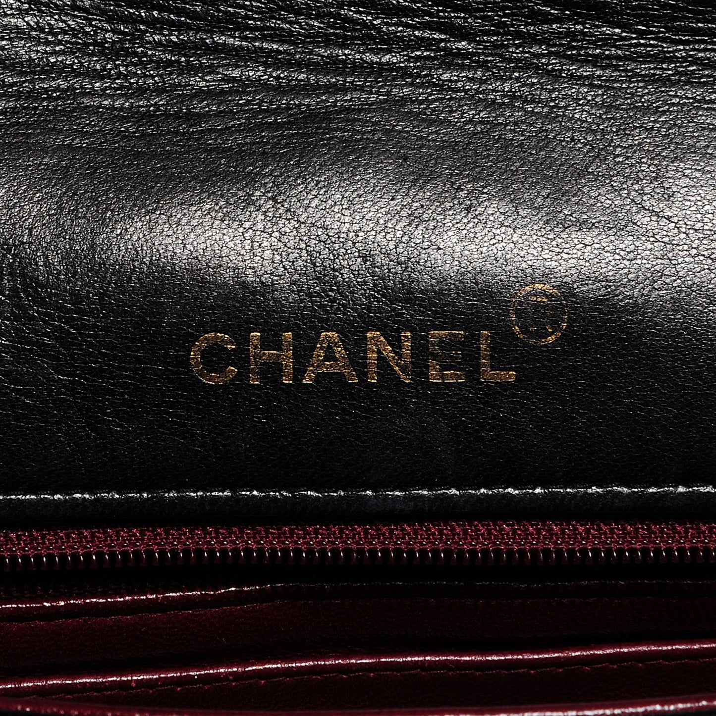 Lambskin Medium Single Flap Black