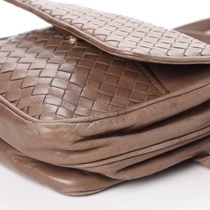 Bottega Veneta BOTTEGA VENETA Nappa Intrecciato Flap Shoulder Bag Bag Old Petra 17 of 19