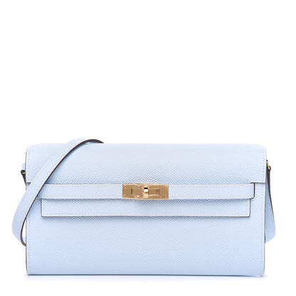 Hermes Epsom Kelly Wallet To Go Bleu Brume 1 of 8