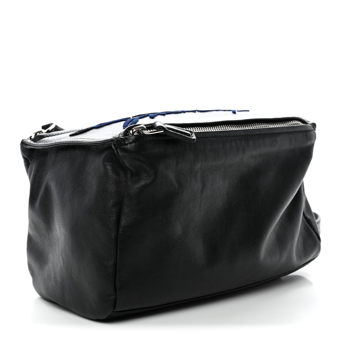 Sugar Goatskin Velvet Logo Small Pandora Black