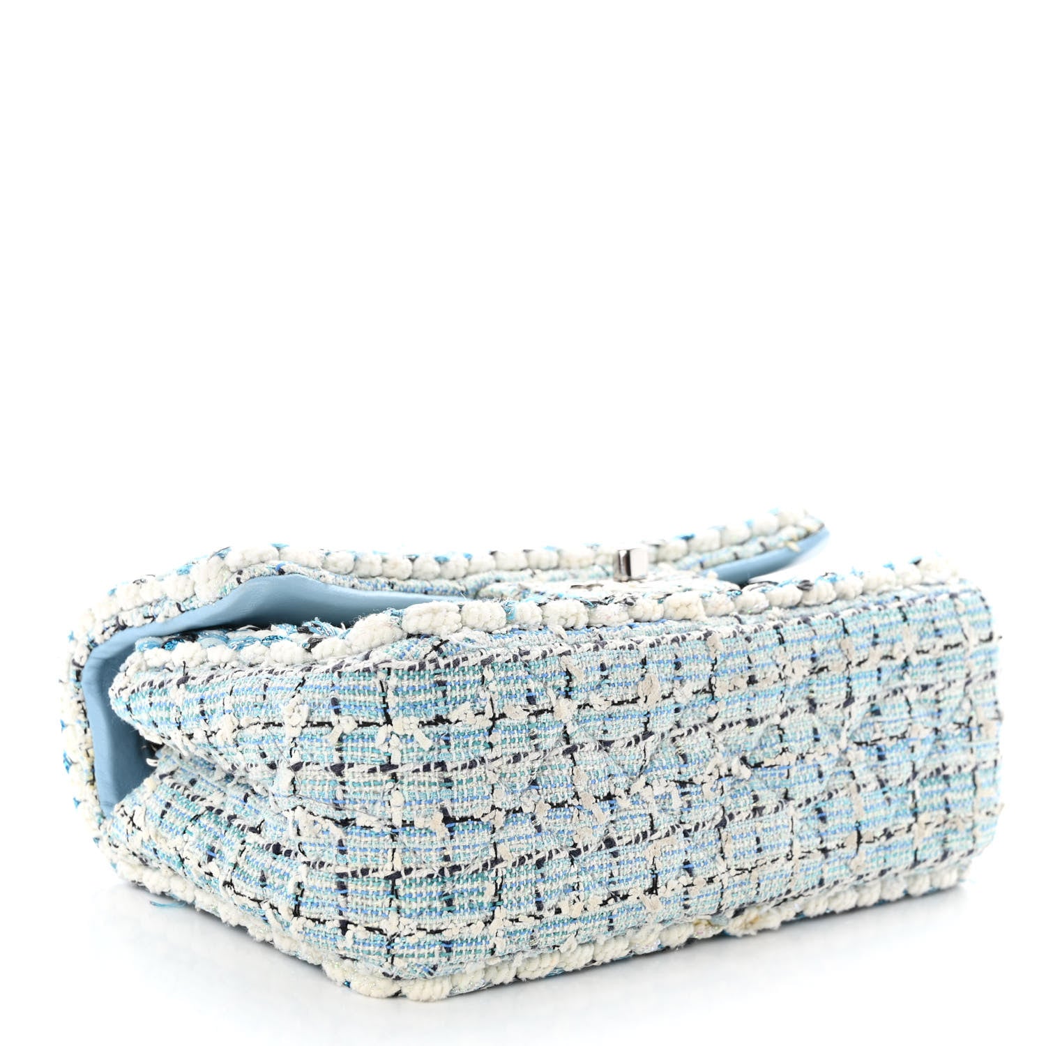 Chanel Tweed Braid Mini Flap Blue White Navy 4 of 13