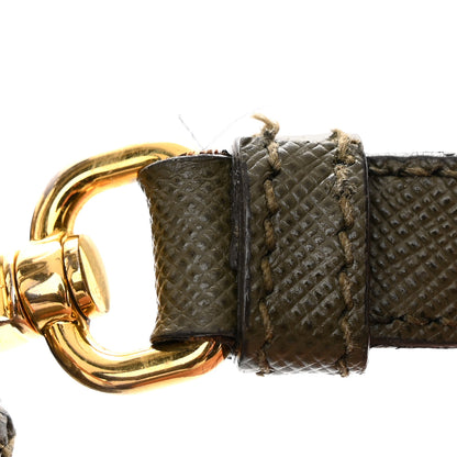 Prada Saffiano Small Galleria Double Zip Tote Militare 12 of 13
