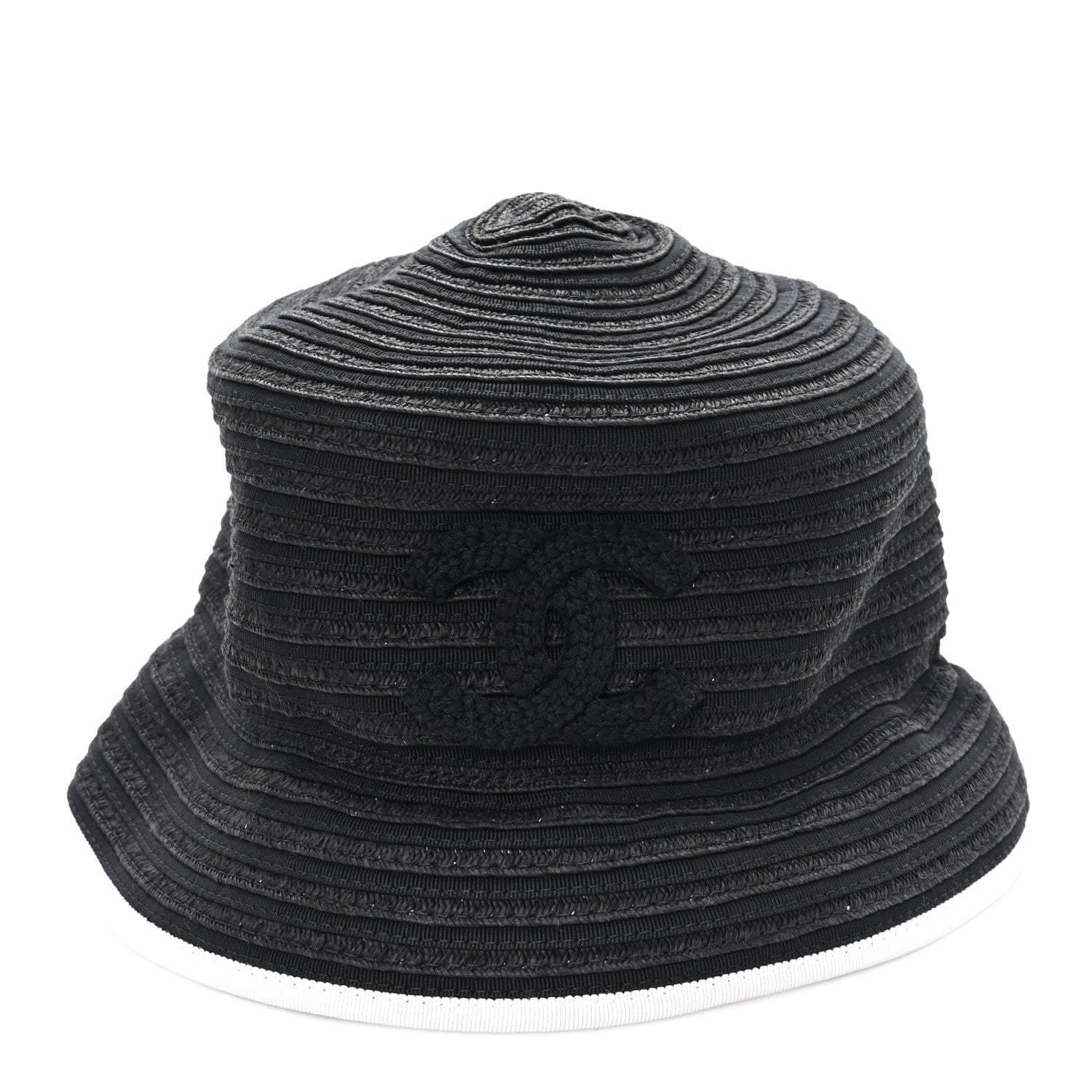 Chanel Cotton Viscose CC Bucket Hat M Black 3 of 8